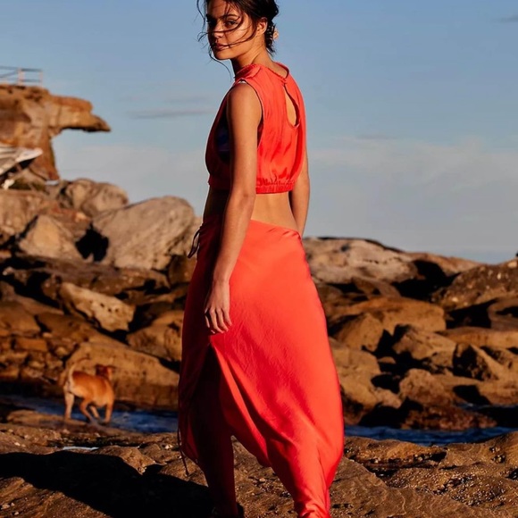 Free People Other - Free people 2 piece skirt crop top set